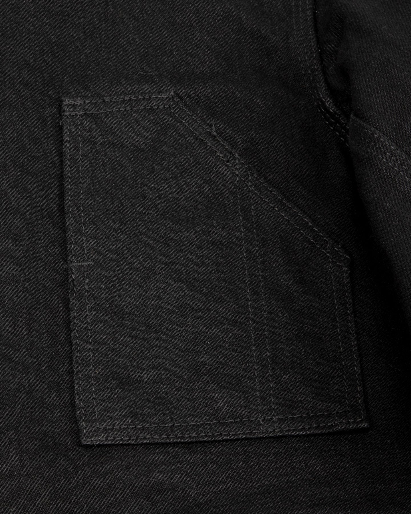 Black Sign Denim Delta Jacket - 15 oz Black Denim - Standard & Strange