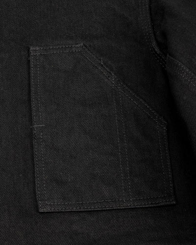 Black Sign Denim Delta Jacket - 15 oz Black Denim - Standard & Strange