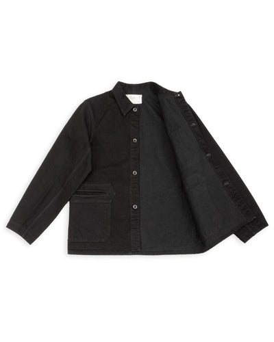 Black Sign Denim Delta Jacket - 15 oz Black Denim - Standard & Strange