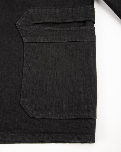 Black Sign Denim Delta Jacket - 15 oz Black Denim - Standard & Strange