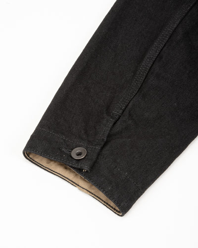 Black Sign Denim Delta Jacket - 15 oz Black Denim - Standard & Strange