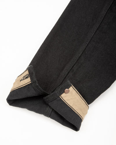 Black Sign Denim Delta Jacket - 15 oz Black Denim - Standard & Strange