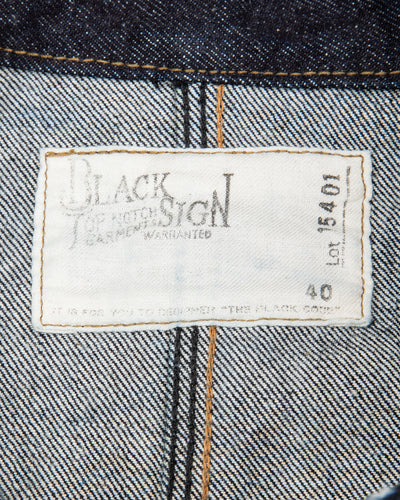 Black Sign Denim Delta Jacket - Dark Indigo - Standard & Strange