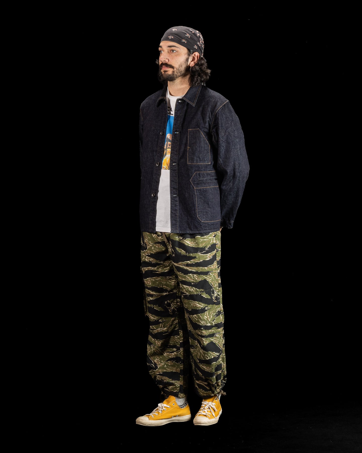 Black Sign Denim Delta Jacket - Dark Indigo - Standard & Strange