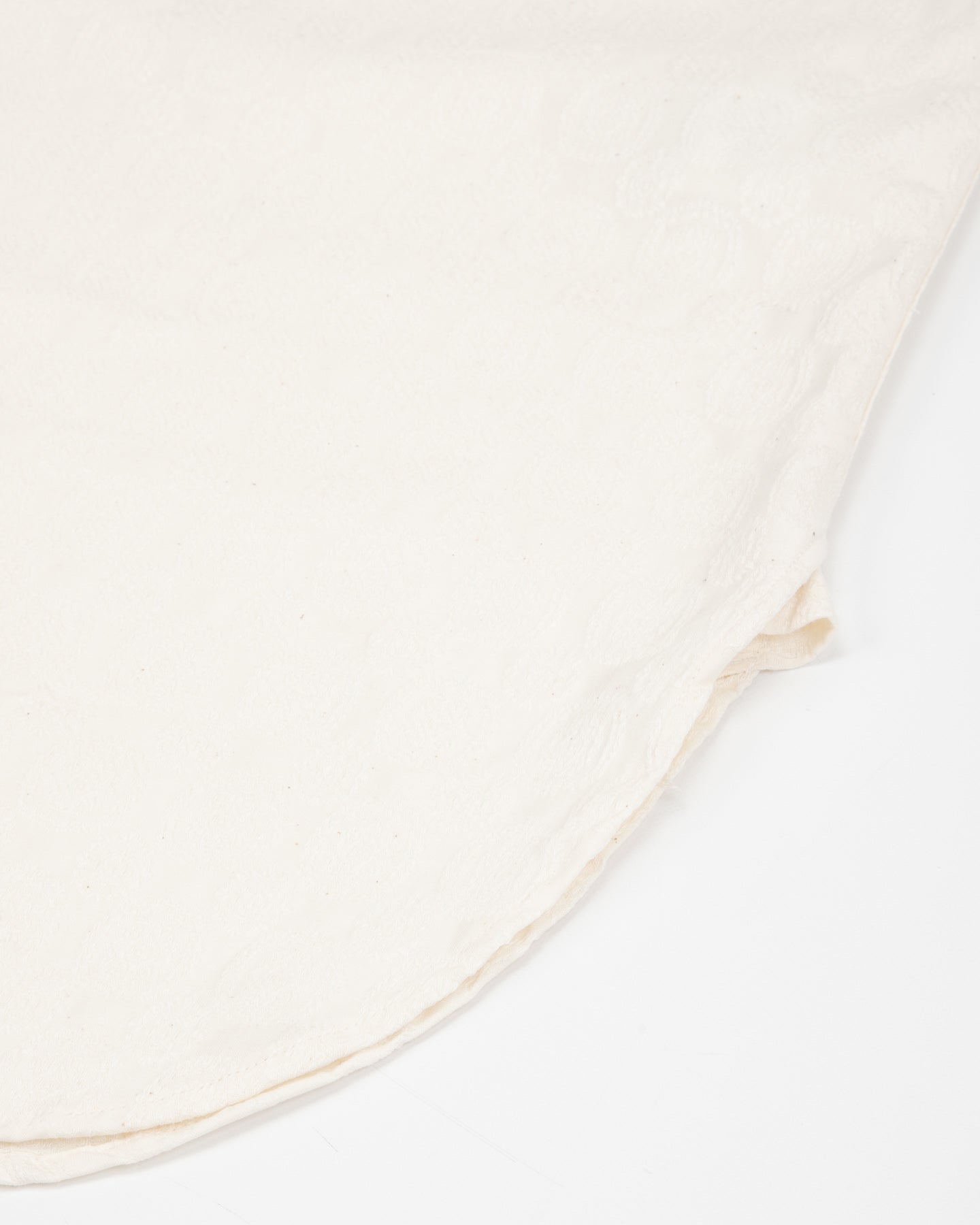 Black Sign Fine Pattern Jacquard Open Pocket Work Shirt - Salt White - Standard & Strange