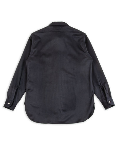 Black Sign Italian Cashmere Open Pocket Work Shirt - Royal Navy - Standard & Strange