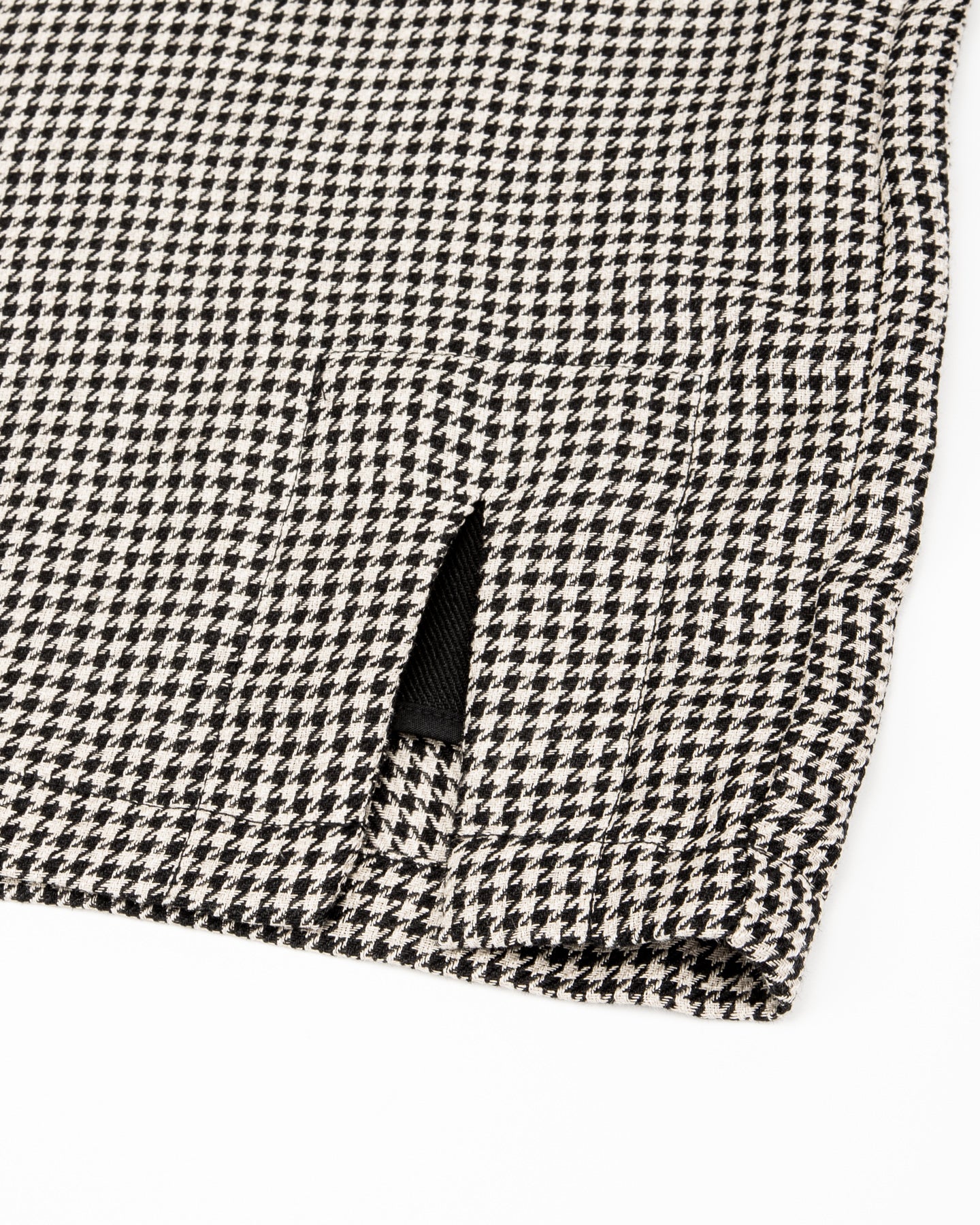 Black Sign Italian Collar 2 Tone "GIGORO" Jacket - Houndstooth - Standard & Strange