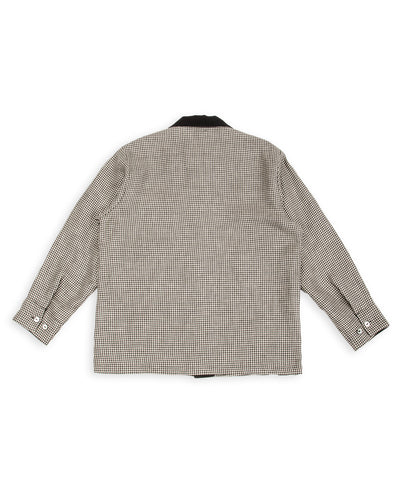 Black Sign Italian Collar 2 Tone "GIGORO" Jacket - Houndstooth - Standard & Strange