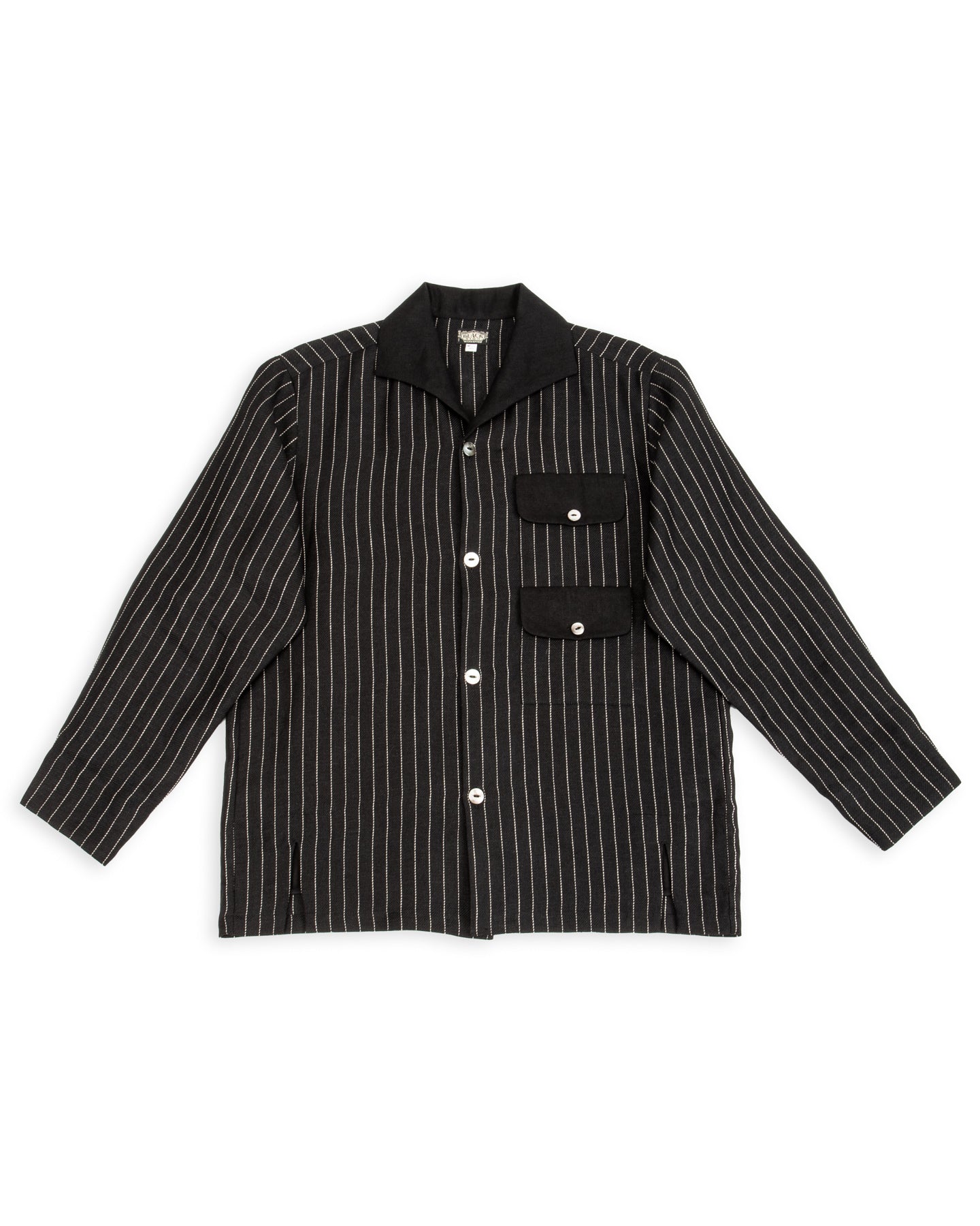 Black Sign Italian Collar 2 Tone "GIGORO" Jacket - Rain Stripe - Standard & Strange