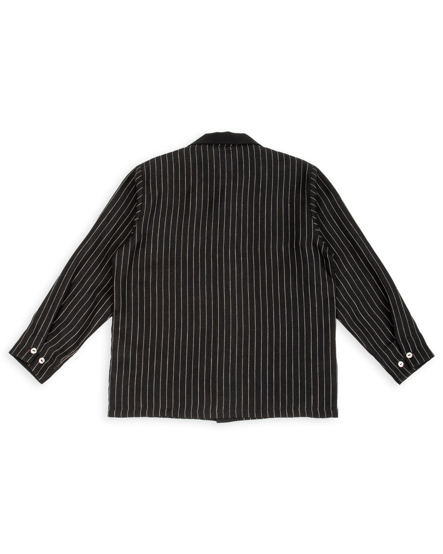 Black Sign Italian Collar 2 Tone "GIGORO" Jacket - Rain Stripe - Standard & Strange