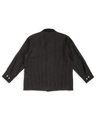Black Sign Italian Collar 2 Tone "GIGORO" Jacket - Rain Stripe - Standard & Strange