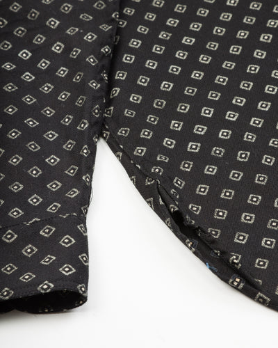 Black Sign Micro HBT Dobby Open Pocket Work Shirt - Midnight Black - Standard & Strange