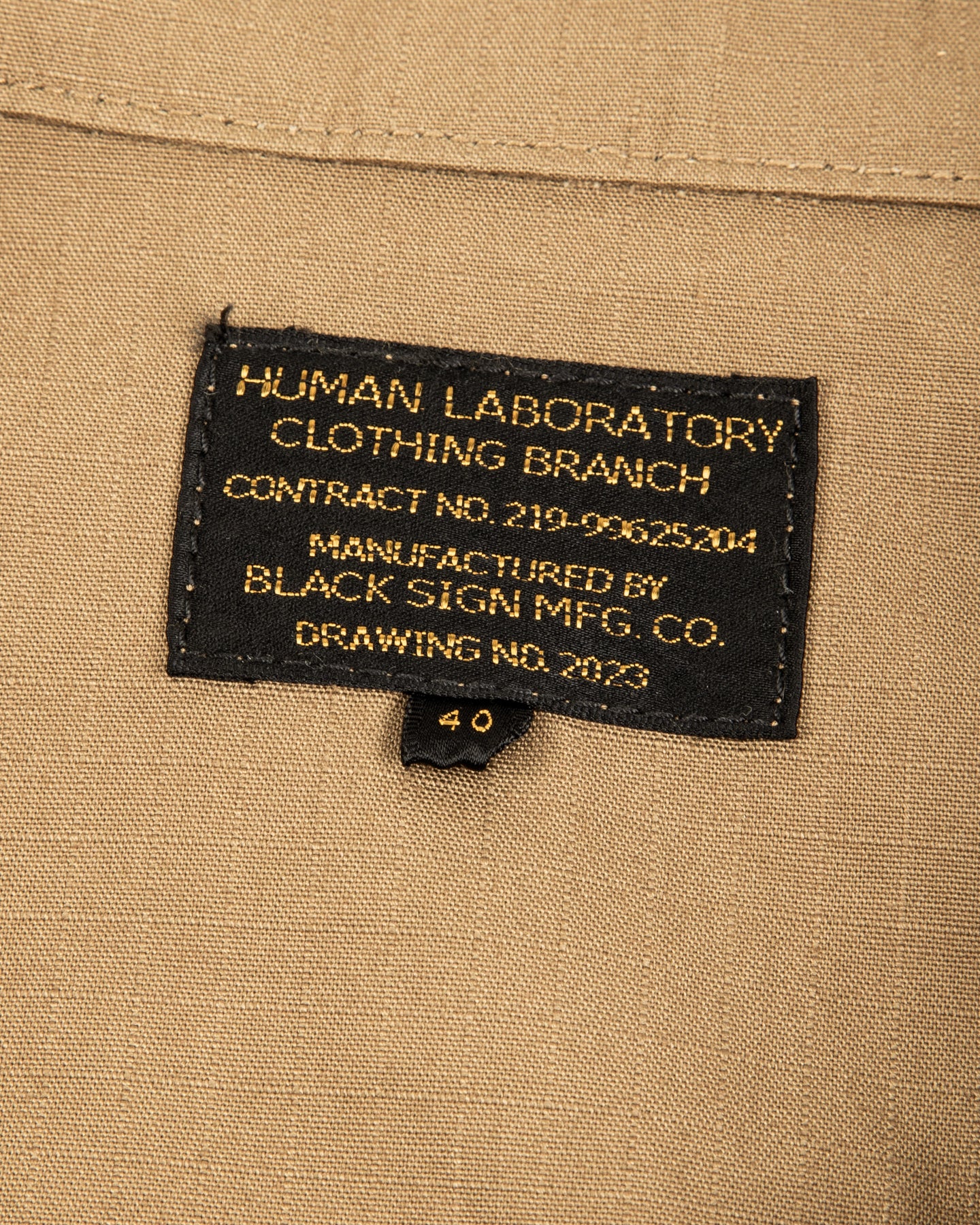Black Sign Military Ripstop Civilian Cossack Jacket - Dust Beige - Standard & Strange