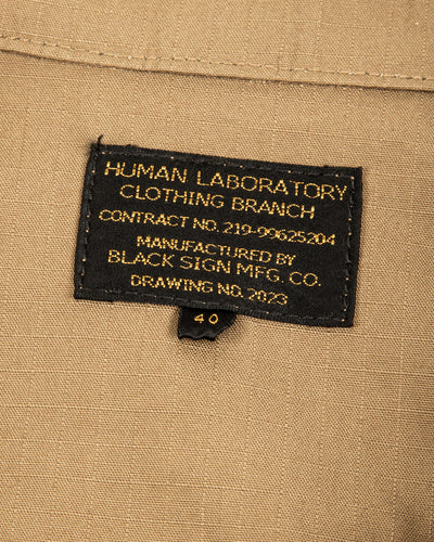 Black Sign Military Ripstop Civilian Cossack Jacket - Dust Beige - Standard & Strange