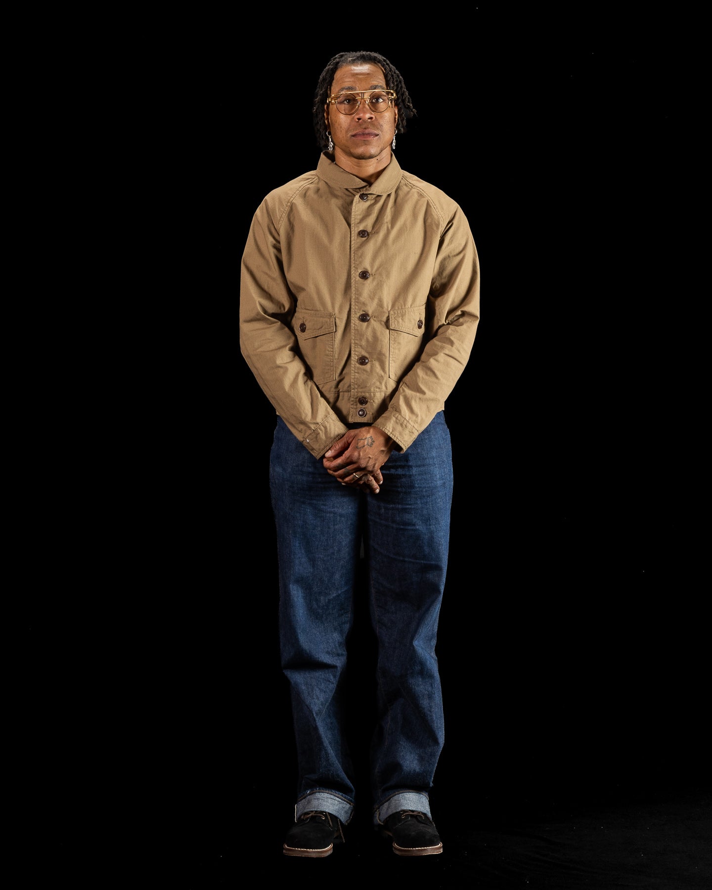 Black Sign Military Ripstop Civilian Cossack Jacket - Dust Beige - Standard & Strange
