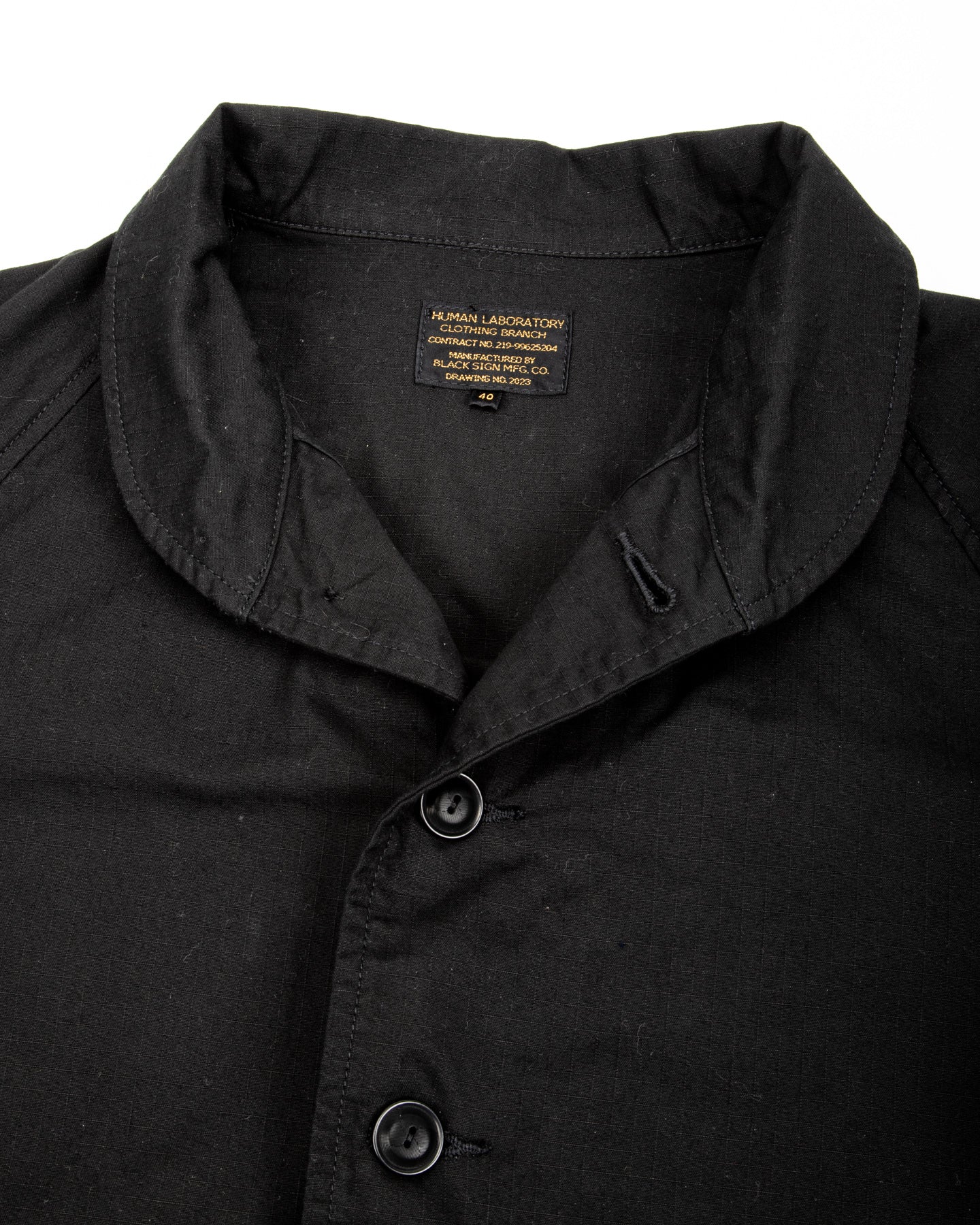 Black Sign Military Ripstop Civilian Cossack Jacket - Surprise Black - Standard & Strange