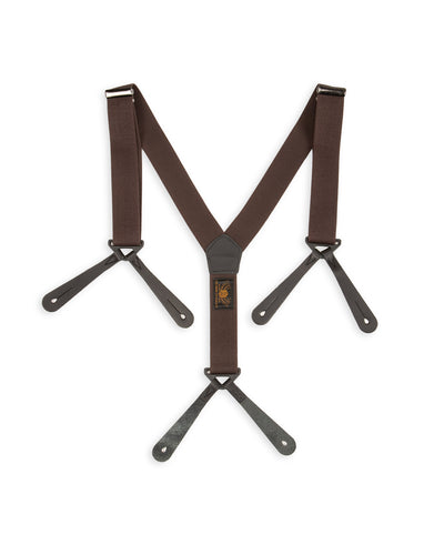 Black Sign Military Suspender - Battlefield Brown - Standard & Strange