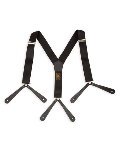 Black Sign Military Suspender - Surprise Black - Standard & Strange