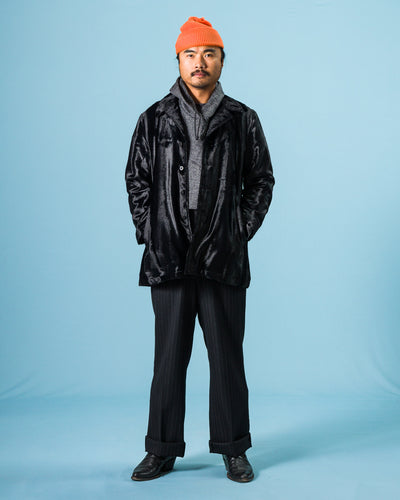 Black Sign Night Walker Jacket - Shine Black - Standard & Strange