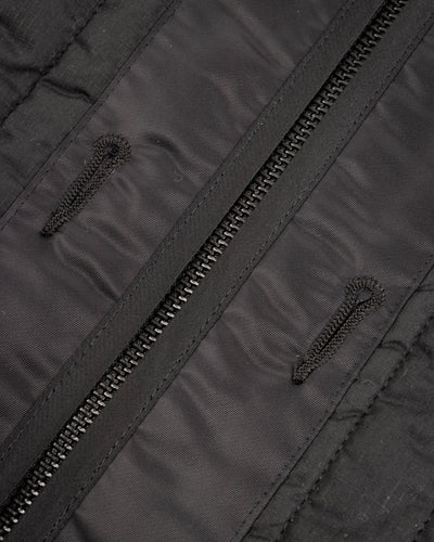 Black Sign Oiled Quilting Liner Jacket - Oiled Black - Standard & Strange