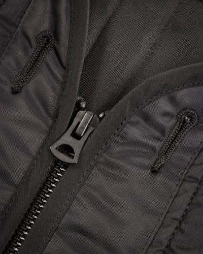 Black Sign Oiled Quilting Liner Jacket - Oiled Black - Standard & Strange
