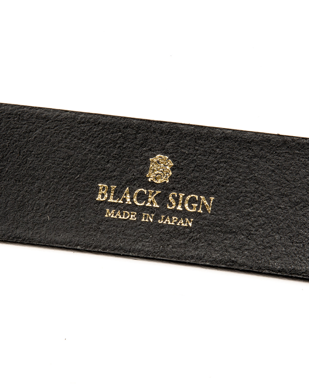 Black Sign Plain Belt with 1950s NOS Buckle - Black - Standard & Strange
