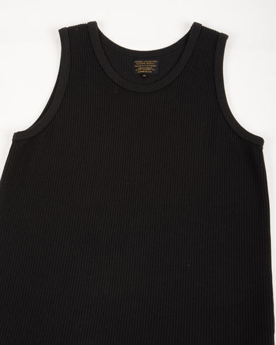 Black Sign Railroad Knit No Sleeve Amish Underwear - Midnight Black - Standard & Strange