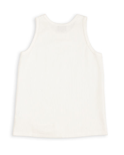 Black Sign Railroad Knit No Sleeve Amish Underwear - Salt White - Standard & Strange