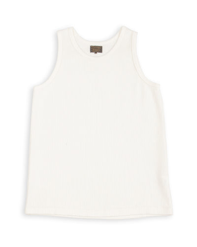 Black Sign Railroad Knit No Sleeve Amish Underwear - Salt White - Standard & Strange