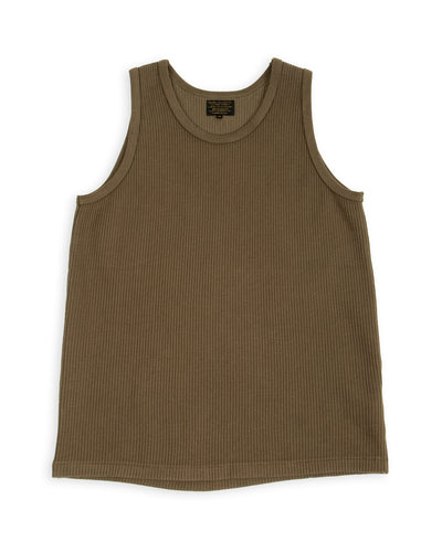 Black Sign Railroad Knit No Sleeve Amish Underwear - Soldier Green - Standard & Strange