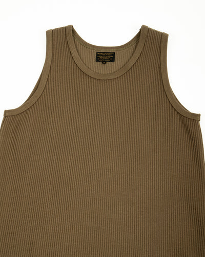 Black Sign Railroad Knit No Sleeve Amish Underwear - Soldier Green - Standard & Strange