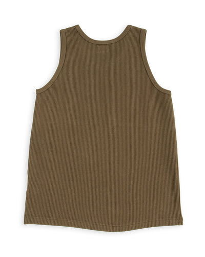 Black Sign Railroad Knit No Sleeve Amish Underwear - Soldier Green - Standard & Strange