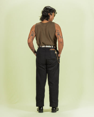 Black Sign Railroad Knit No Sleeve Amish Underwear - Soldier Green - Standard & Strange