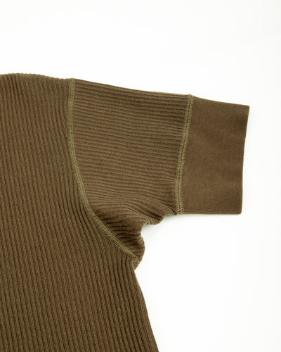 Black Sign Railroad Knit S/S Amish Underwear - Soldier Green - Standard & Strange