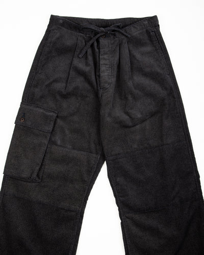 Black Sign Ripple Cord Filed Trousers - Deep Sea Navy - Standard & Strange