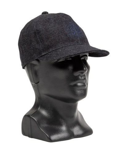 Black Sign Standard & Strange Trucker Cap - Indigo Denim x Navy - Standard & Strange