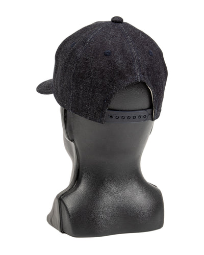Black Sign Standard & Strange Trucker Cap - Indigo Denim x Navy - Standard & Strange
