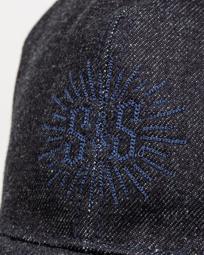 Black Sign Standard & Strange Trucker Cap - Indigo Denim x Navy - Standard & Strange