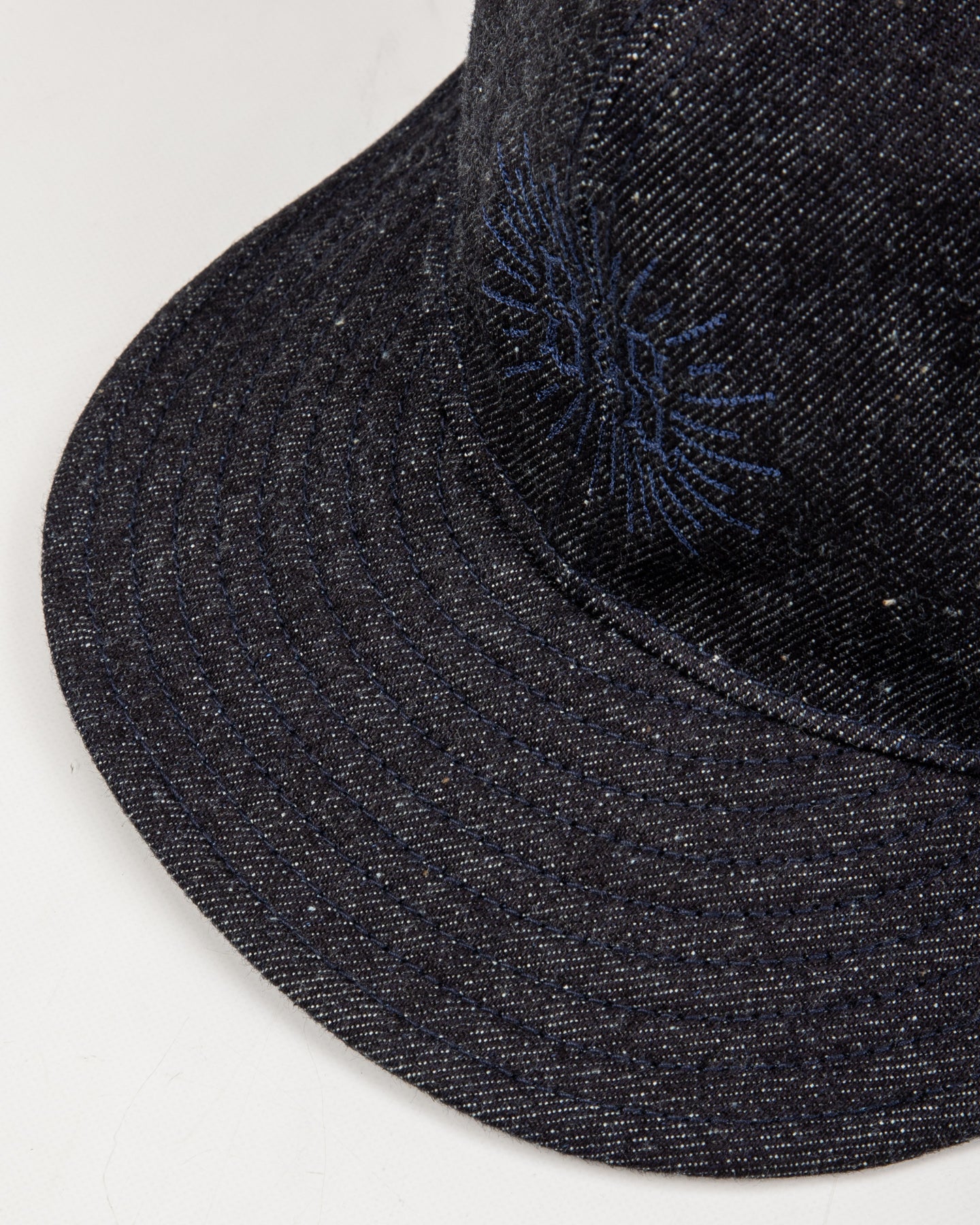 Black Sign Standard & Strange Trucker Cap - Indigo Denim x Navy - Standard & Strange