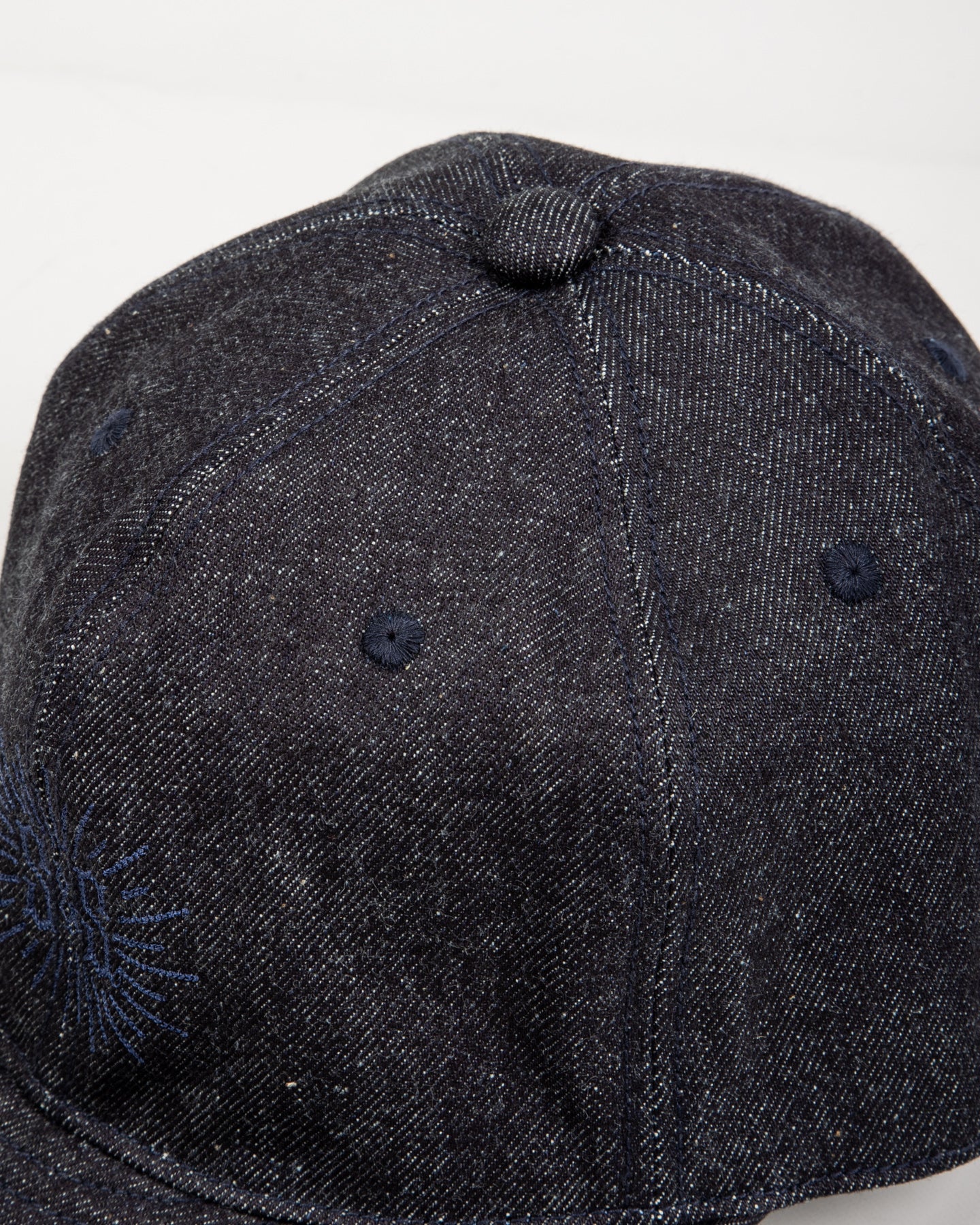 Black Sign Standard & Strange Trucker Cap - Indigo Denim x Navy - Standard & Strange