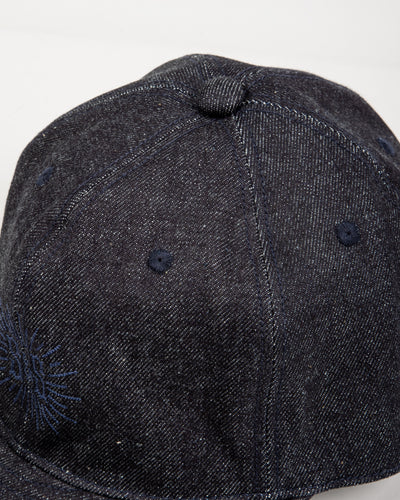 Black Sign Standard & Strange Trucker Cap - Indigo Denim x Navy - Standard & Strange