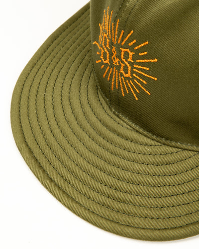 Black Sign Standard & Strange Trucker Cap - Olive Chino - Standard & Strange