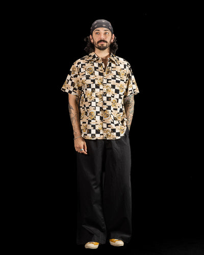 Black Sign "Wind God Thunder God" Geronimo Shirt - Midnight Black - Standard & Strange