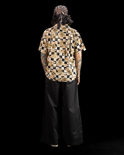Black Sign "Wind God Thunder God" Geronimo Shirt - Midnight Black - Standard & Strange