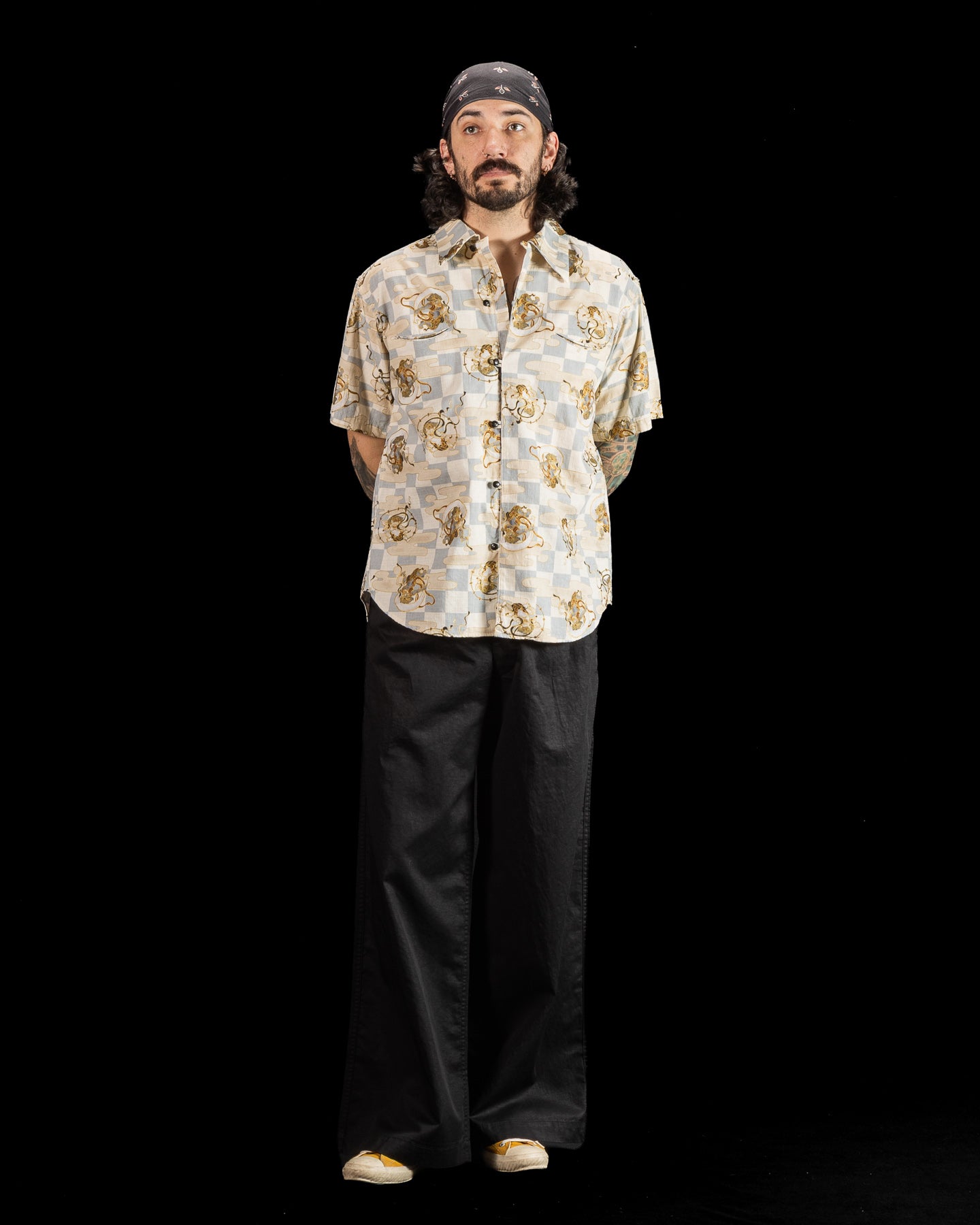Black Sign "Wind God Thunder God" Geronimo Shirt - Salt White - Standard & Strange