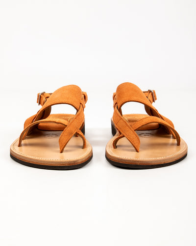 Bruschetta Shoes Malheur Sandal - Orange Suede - Standard & Strange