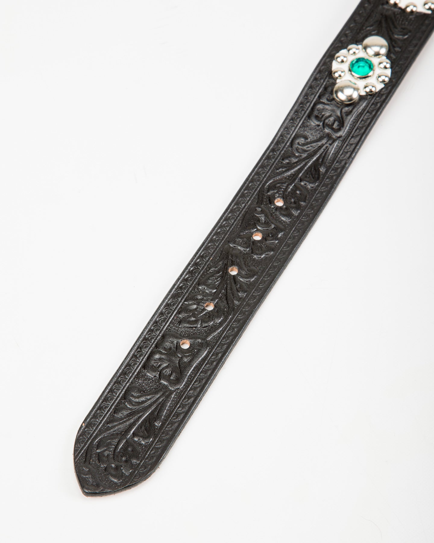 Codina Leather California Poppy Garrison Belt - No.308 Black/White - Standard & Strange