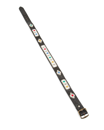 Codina Leather California Poppy Garrison Belt - No.308 Black/White - Standard & Strange