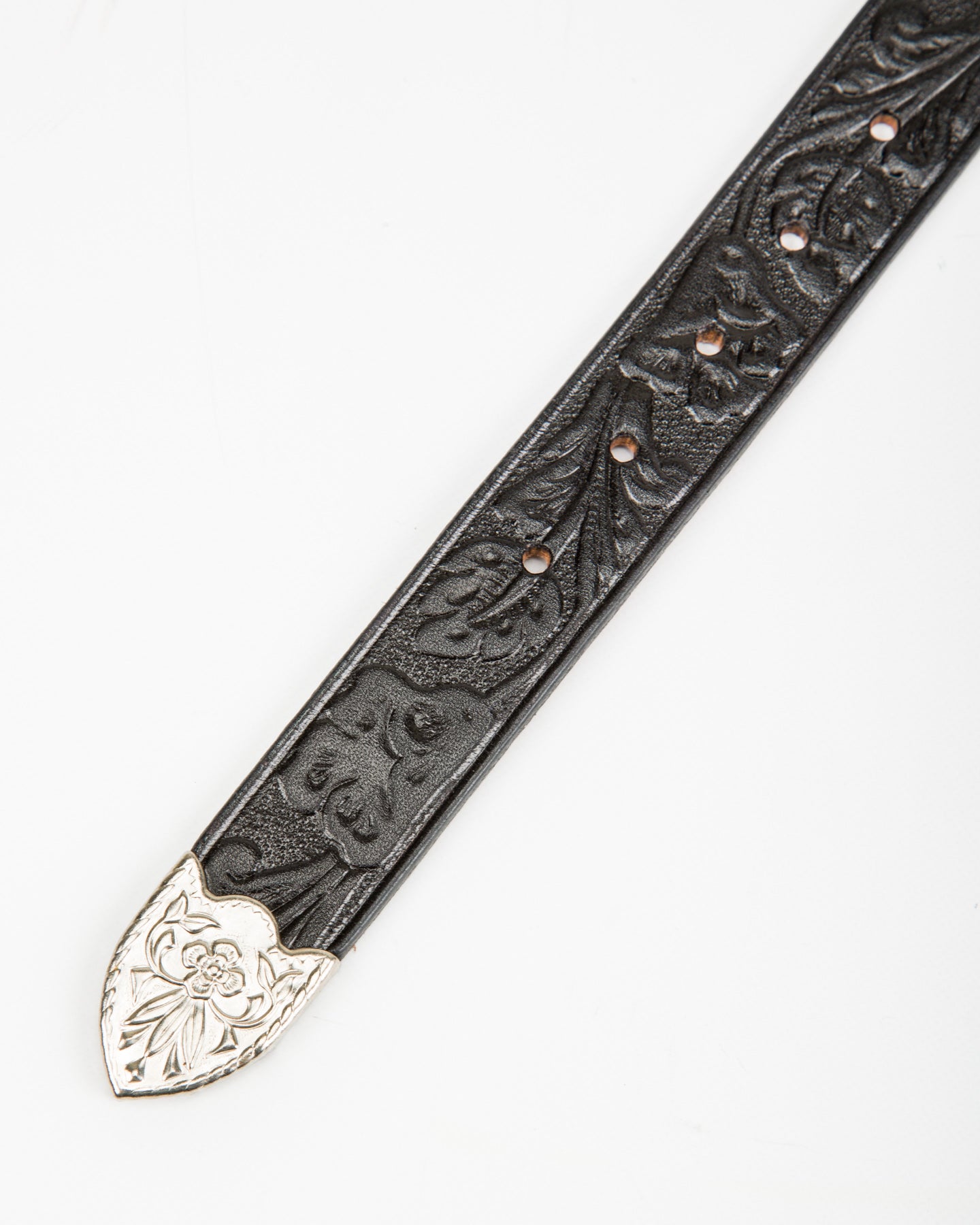 Codina Leather California Poppy Three Piece Belt - Black - Standard & Strange