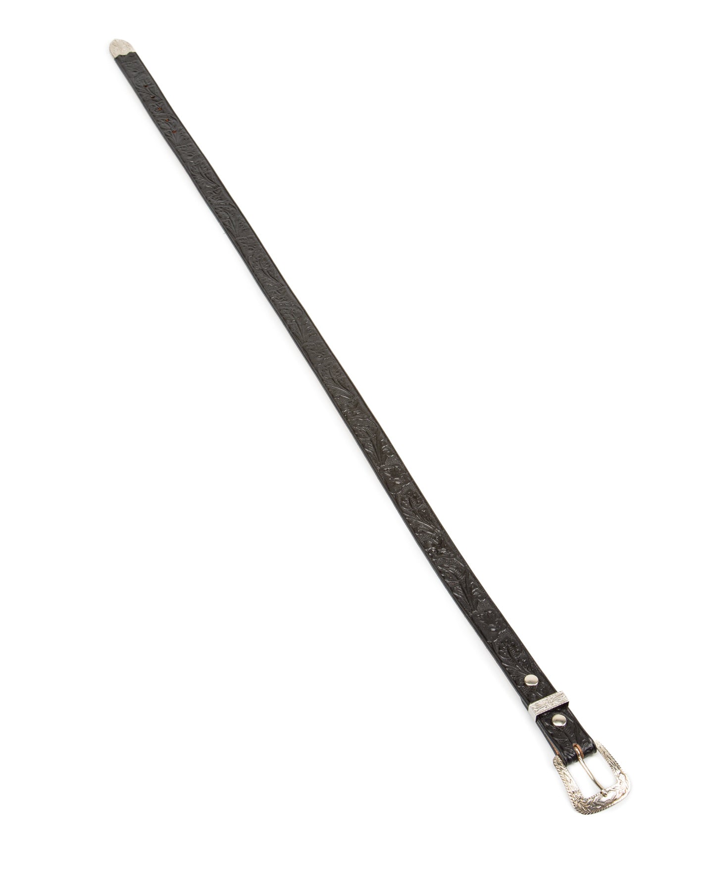 Codina Leather California Poppy Three Piece Belt - Black - Standard & Strange